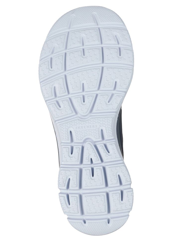 SKECHERS, snygga damsneakers, med gjuten slip-in-h&auml;lplatta DUNKELBLAU-SILBER